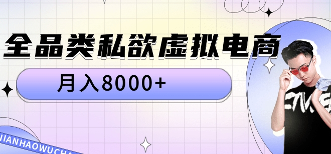 全品类私域虚拟电商，月入8000+-自媒体副业资源网