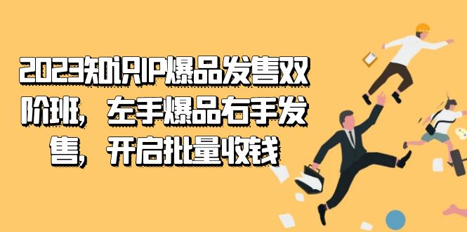 （7426期）2023知识IP-爆品发售双 阶班，左手爆品右手发售，开启批量收钱-自媒体副业资源网