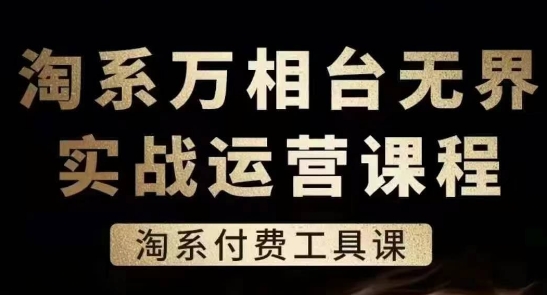 淘系万相台无界实战运营课，淘系付费工具课-自媒体副业资源网