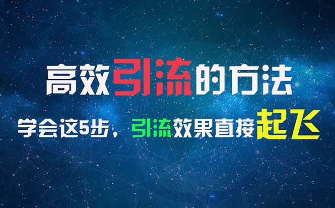 （11776期）高效引流的方法，可以帮助你日引300+创业粉，一年轻松收入30万，比打工强-自媒体副业资源网