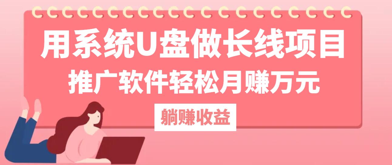 （12666期）用系统U盘做长线项目，推广软件轻松月赚万元（附制作教程+软件）-自媒体副业资源网