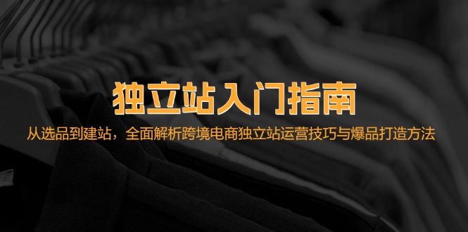 （12882期）独立站入门指南：从选品到建站，全面解析跨境电商独立站运营技巧与爆品…-自媒体副业资源网