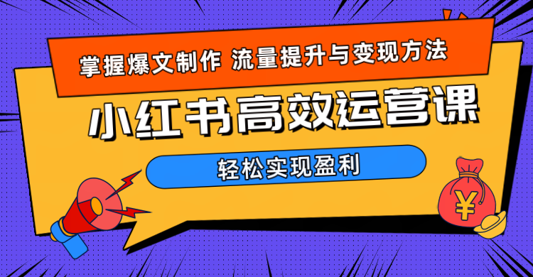 价值980小红书运营操作指南-自媒体副业资源网