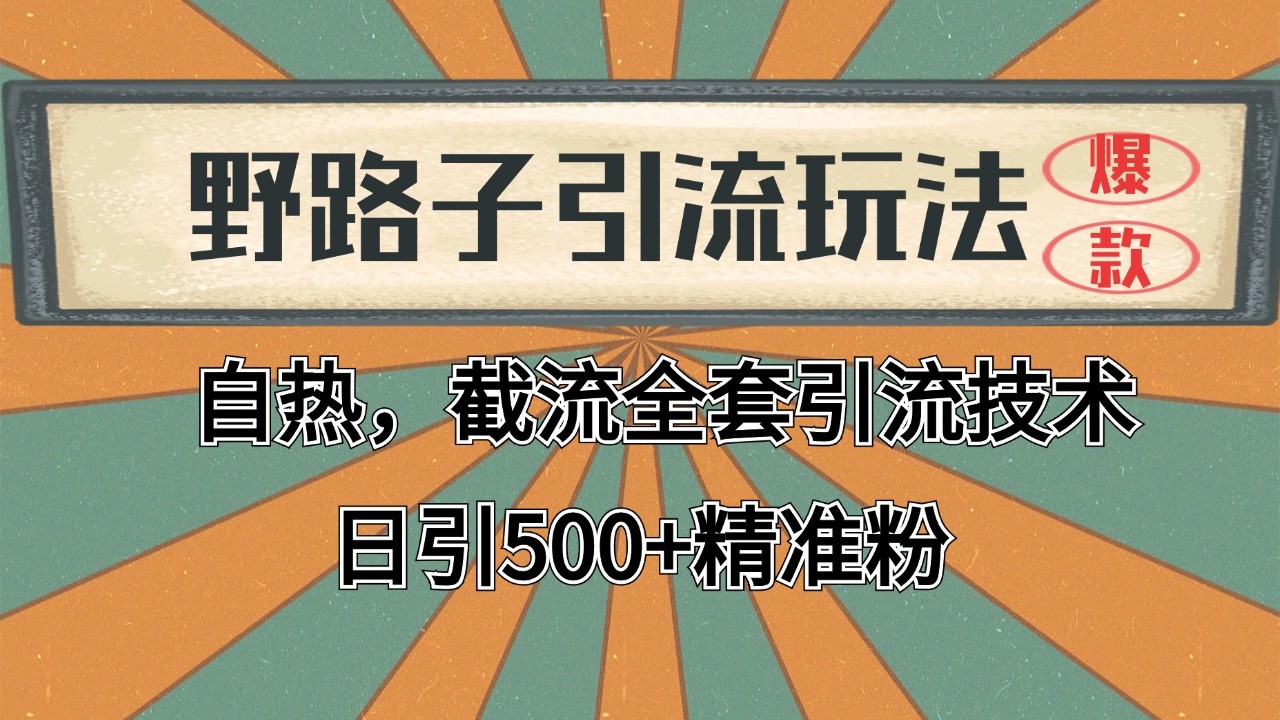 抖音小红书视频号全平台引流打法，全自动引流日引2000+精准客户-自媒体副业资源网